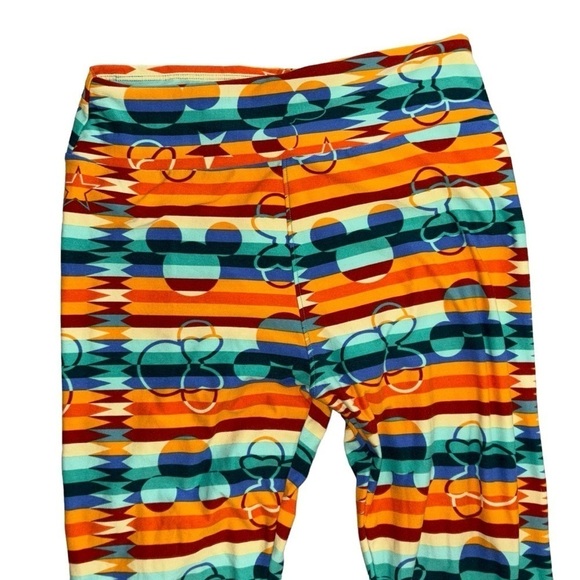 LulaRoe Colorful Disney Leggings Women’s One Size Mickey Minnie Soft Comfort - Picture 5 of 12